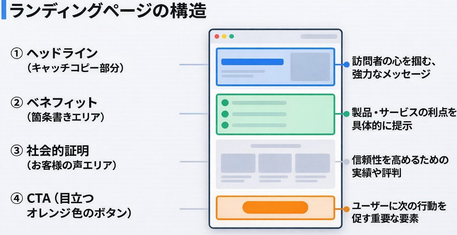 ランディングページの構成要素