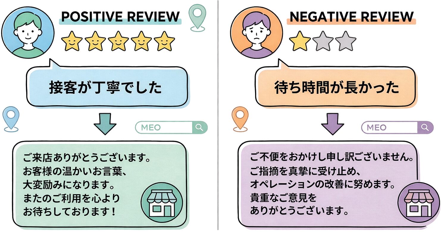 口コミへの返信例